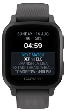 Football Matches Watch Face · Skärmbild 2