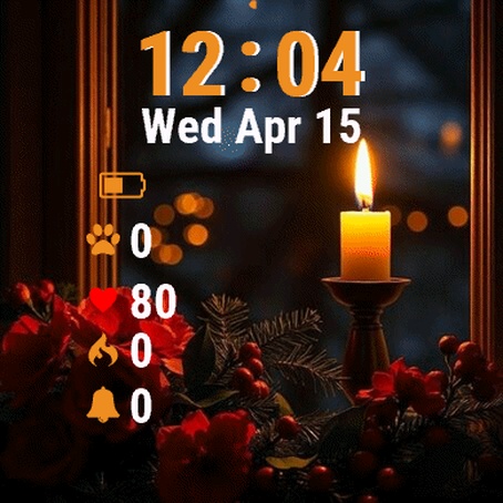 Candle Flowers Window Sing 4