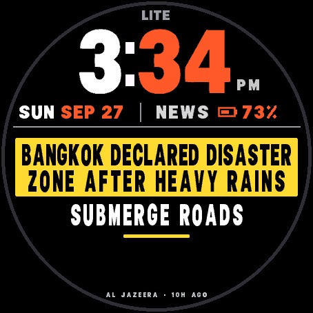 Breaking News Lite – Free Newspaper Watch Face · Screenshot 2