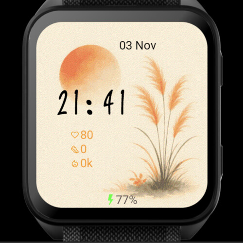 Golden Sunrise – Zen Minimalist Garmin watch face