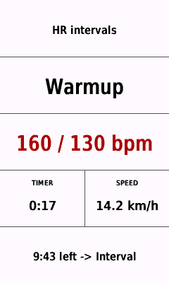 Interval Workouts · Screenshot 1