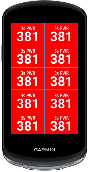 Wahoo like coloured PWR Datafield 2nd Edition screenshot 4