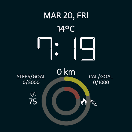 NeoSport Watch Face · Screenshot 1