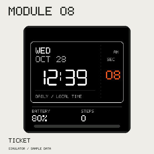 MODULE 08 Garmin watch face preview