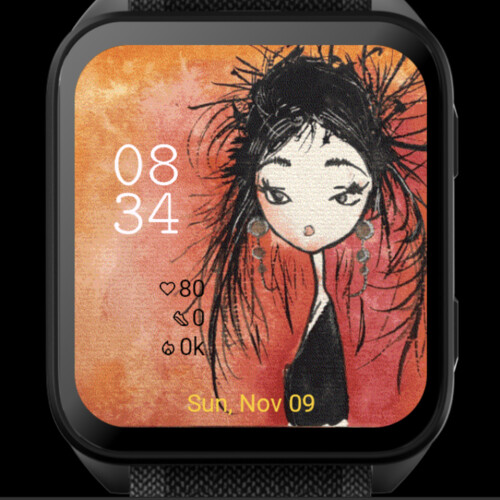 Midnight Muse – Abstract Ink Girl · Screenshot 0