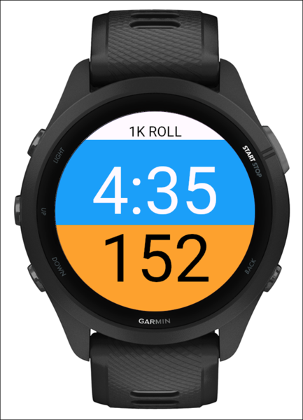 On a Roll – Rolling Pace, HR & Alerts · Screenshot 2