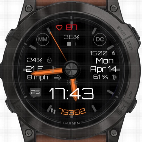 Stratos Touch 3D Orange (Garmin Weather) · Screenshot 0