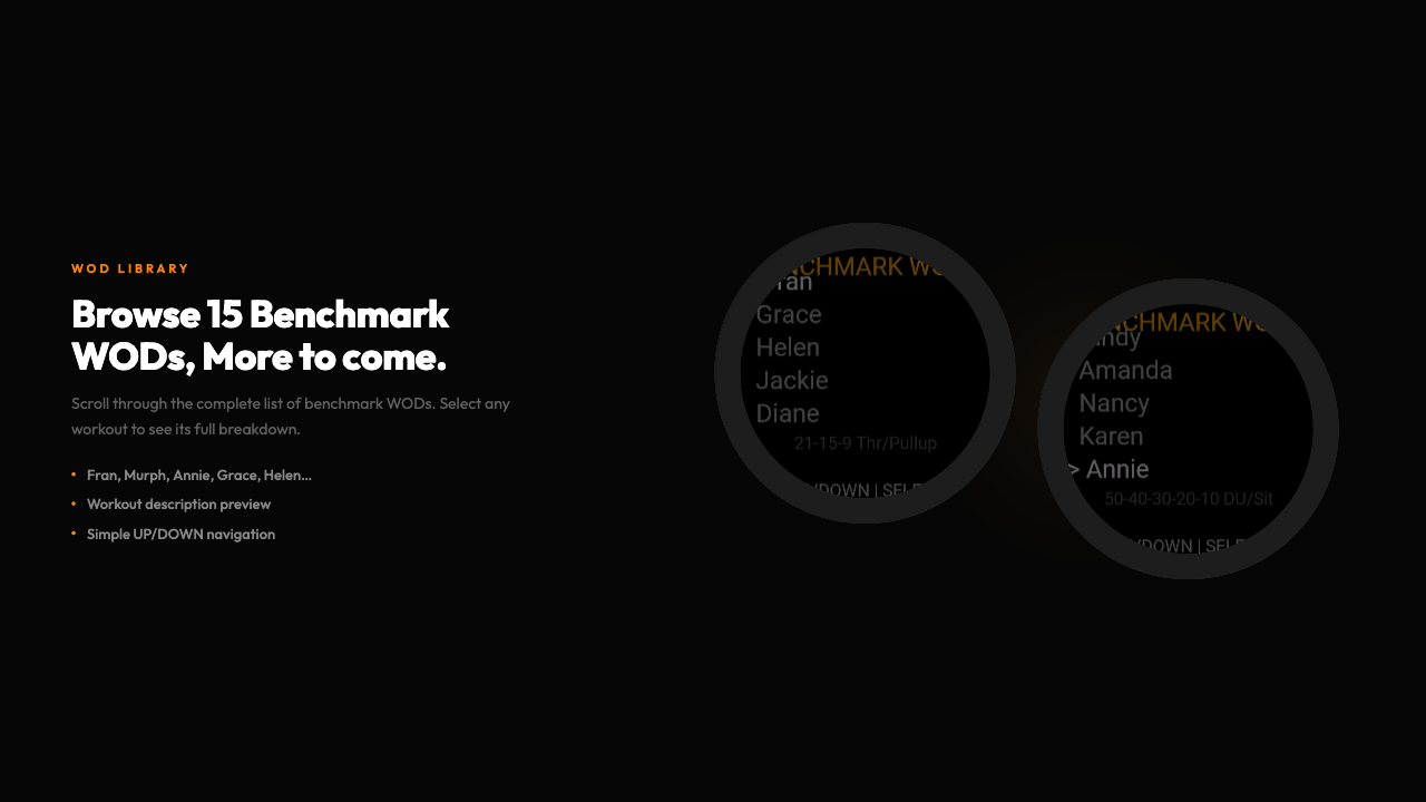 Crosstraining Benchmark App · Screenshot 0