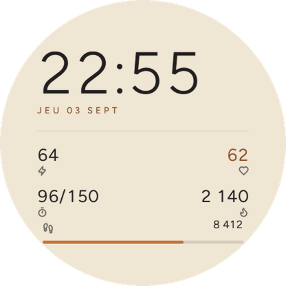 Paper - Clean Typography Watch Face · Screenshot 4