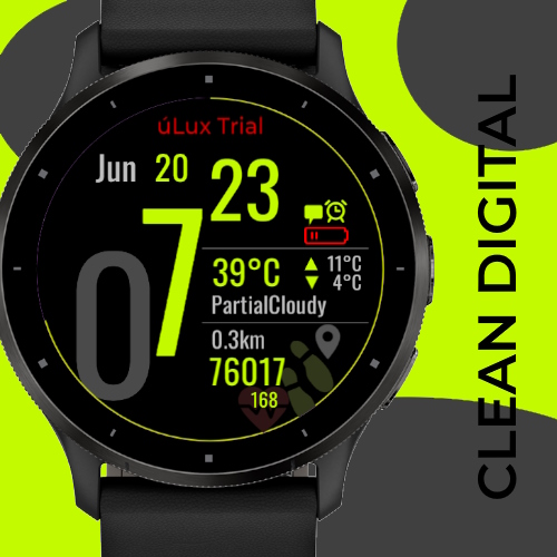 *FREE Digital Crisp Weather Steps Heart Data · Screenshot 0