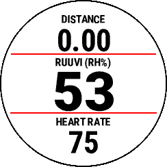Ruuvi Humidity Data Field · Screenshot 1