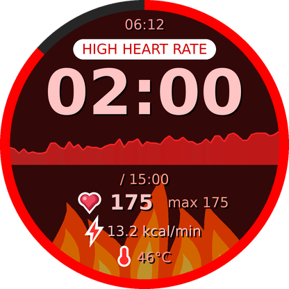 Sauna – rundy, tętno, temperatura · Zrzut ekranu 2