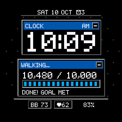 Pixel Desktop Watch Face - Retro Computer · Screenshot 4