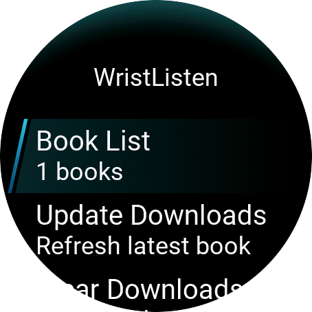 WristListen: AI Audiobooks https://WristListen.com screenshot 2