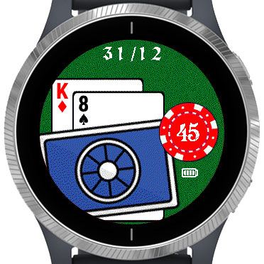 Casino Poker Lite Garmin watch face