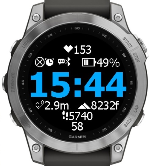 Blisco Big H Seconds watch face screenshot 4