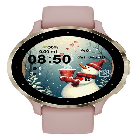 Snowman Holding Cup Coffee Snow · Screenshot 0