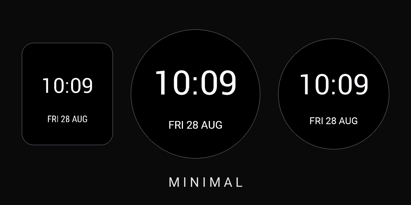 Minimalistic Watch · Screenshot 1