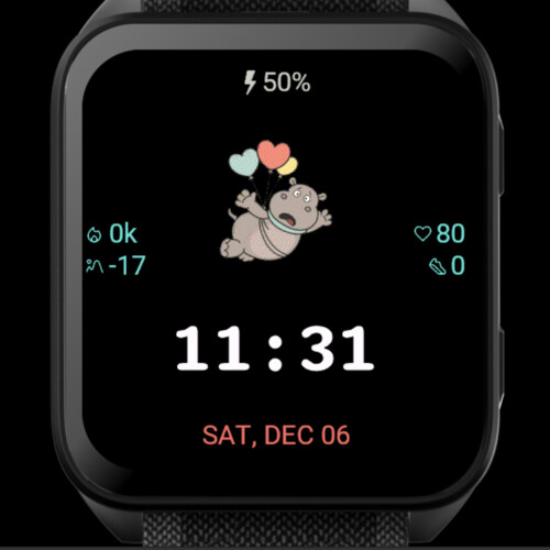 Flying Hippo – Heart Balloon Lift · Screenshot 0