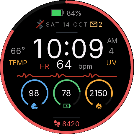 Pulse 心率 表盘 AMOLED · Screenshot 2