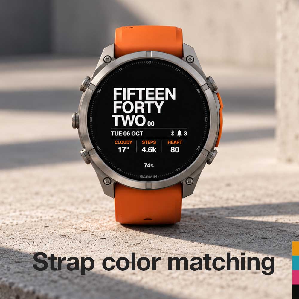 VERSAL PRO · Word Clock Watch Face with Data · Screenshot 1