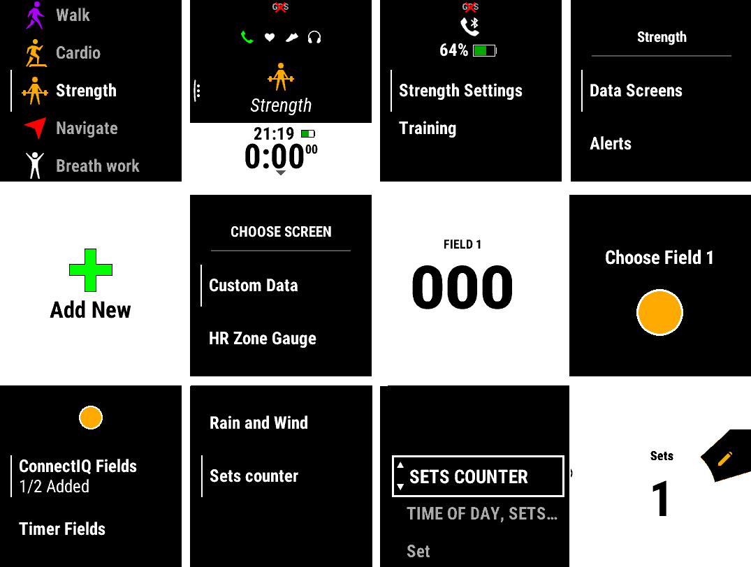 Gym sets counter screenshot 2