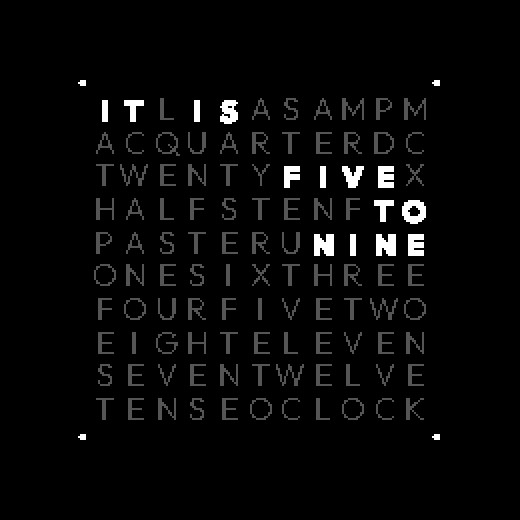 Lit Words Clock · Screenshot 1