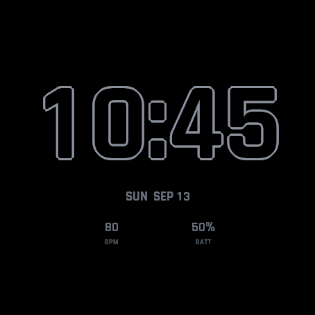 SHOT Run - Data Watch Face · Screenshot 1