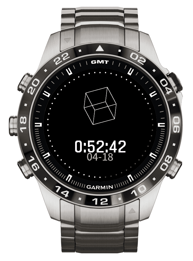 Cube Chrono Garmin watch face