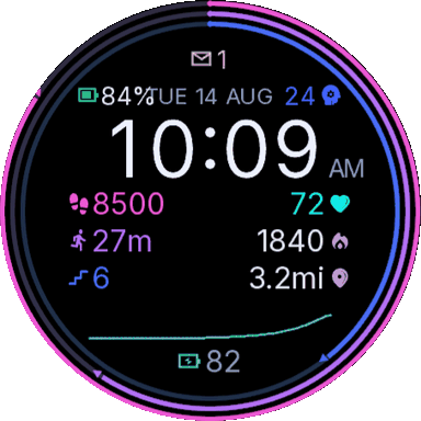 Strata 数字表盘 目标圆环 AMOLED · Screenshot 2