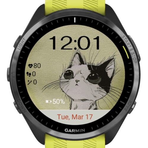 Sad Eyes Cat – Expressive Watch Face · Screenshot 0