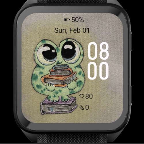 Book Lover Frog Watercolor 3