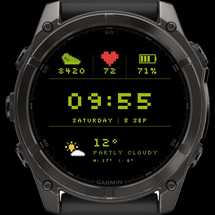 NORD Retro - 8-bit pixel watch face · Screenshot 2