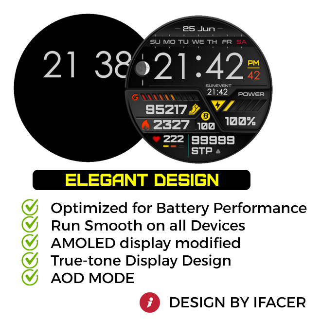 iFacer - POWER HUD (Karbon) · Screenshot 1