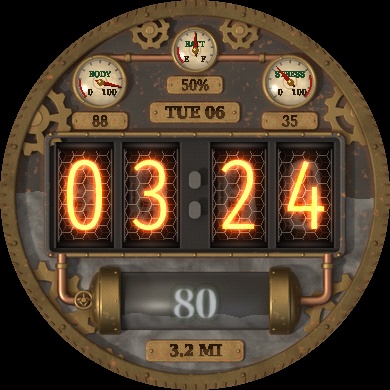Steamworks Nixie Clock · Screenshot 1