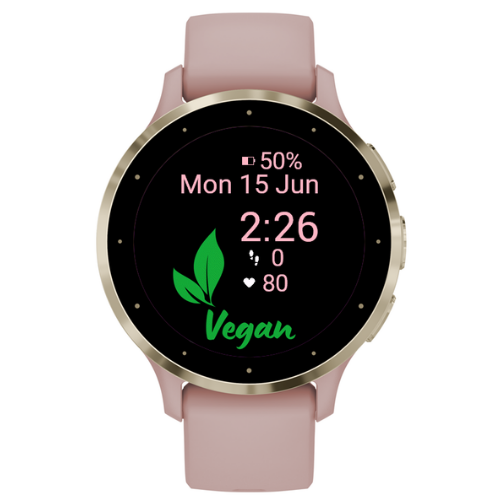 Vegan Leaf – Plant Powered Watch Face · Screenshot 2