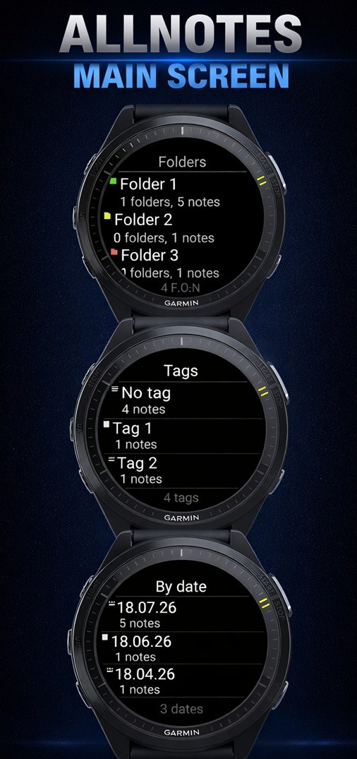 ALLNOTES - Notes on your watch · Screenshot 0
