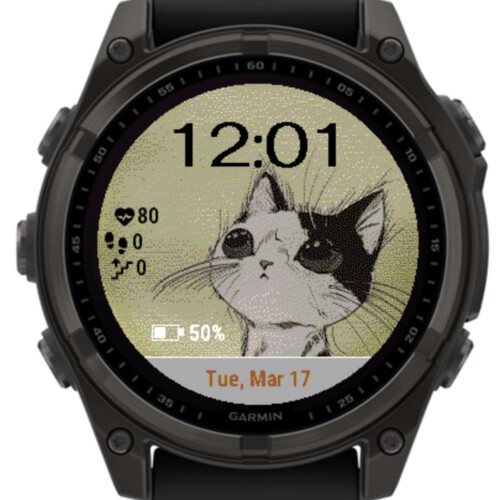 Sad Eyes Cat – Expressive Watch Face · Screenshot 2