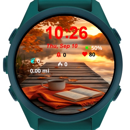 Book Cup Coffee Dock Autumn Leaves · Screenshot 1