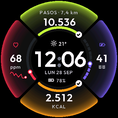 Crux – 4-Metric Watch Face · Screenshot 3