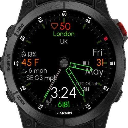 Hybrid 5 - Green (OWM & Garmin Weather) TRIAL · Screenshot 0