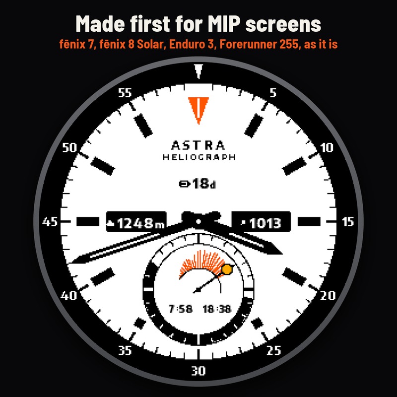 Astra Heliograph Pro – 户外高对比度表盘 · Screenshot 2