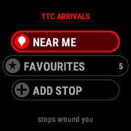 TTC Arrivals · Screenshot 0