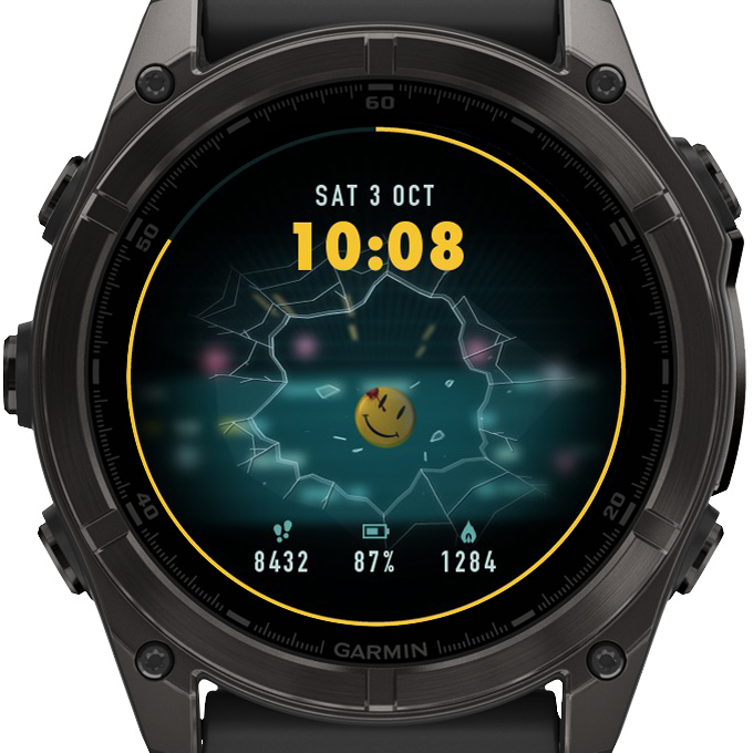 Watchmen Falling Smiley Pin Live Watch Face · Screenshot 4