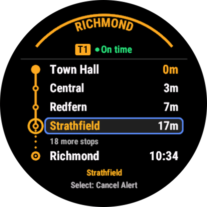 Next Depart NSW Demo · Screenshot 2