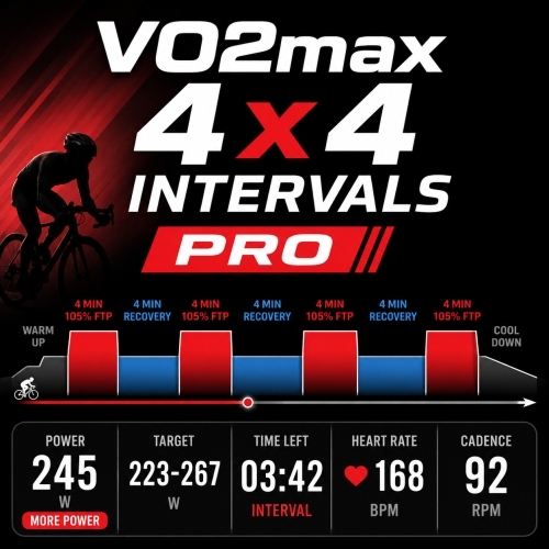 VO2max 4x4 Intervals Pro · Screenshot 0