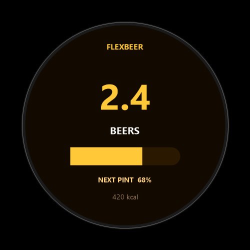 FlexBeer - Beers Earned Data Field · Screenshot 0