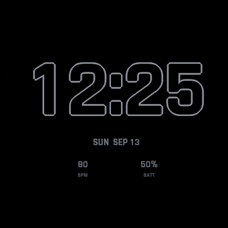 SHOT Bike - Data Watch Face · Screenshot 1