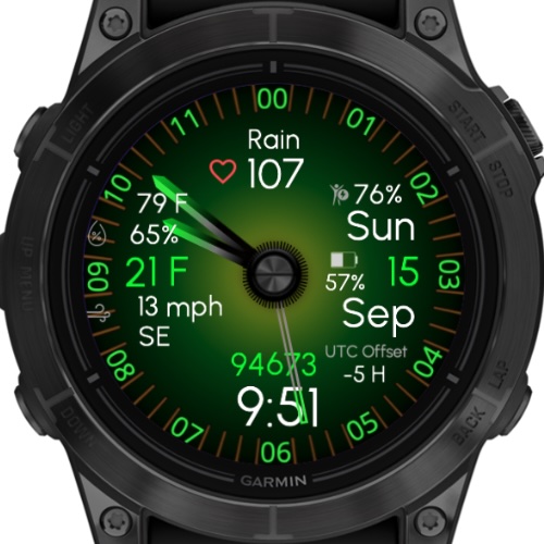NA - Custom Dive - Green (OWM Weather) · Screenshot 0