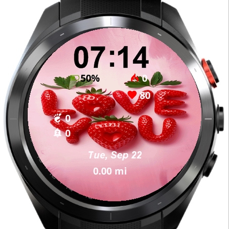 Close Up Strawberries Word Love · Screenshot 2